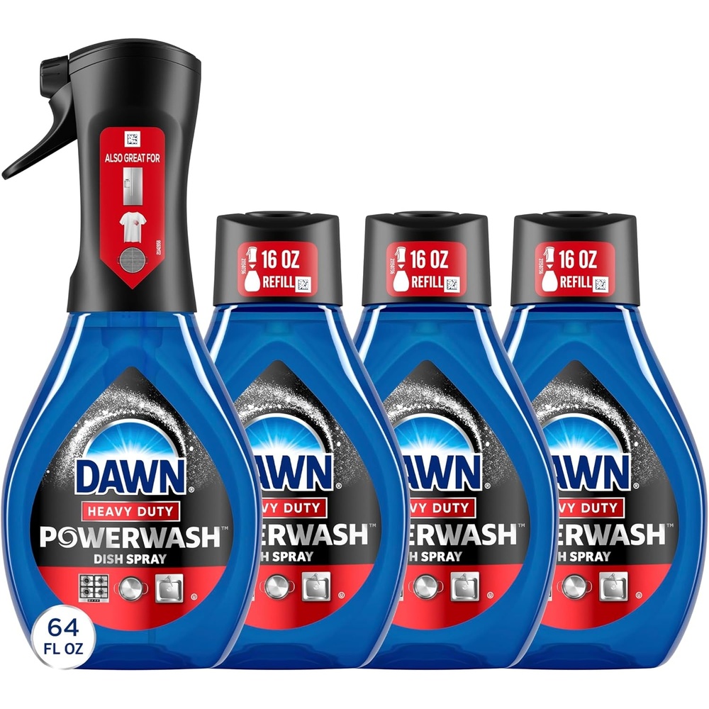 image:imageDawn Powerwash Heavy Duty Dish Spray AllPurpose Cleaner and Degreaser 64oz 1 Starter Kit  3 Refill