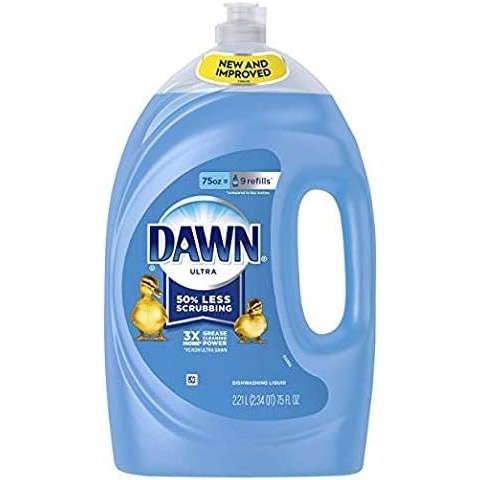 image:imageDawn Ultra Dish Soap Refill Jug Large Size Original Blue Liquid Dishwashing Detergent Powerful Dish Soap for Grease 515oz Pack of 275 Fl Oz Pack of 2