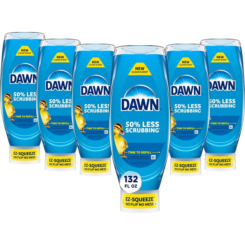 image:imageDawn Ultra EZSqueeze Dish Soap Liquid Dishwashing Liquid Grease Removal Upside Down Bottle Original 6x22 Fl Oz Bundle22 Fl Oz Pack of 6