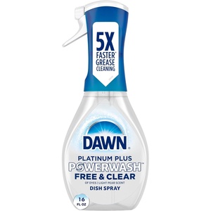 Dawn Free & Clear Powerwash Dish Spray, Dish Soap, Pear Scent Refill, 16 Fl oz (6 Pack)(Pear)