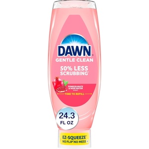 Dawn Gentle Clean EZ-Squeeze Dishwashing Liquid Dish Soap, Pomegranate and Rose Water Scent 24.3 fl oz