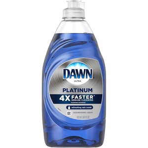 Dawn Platinum Refill Jug Dish Soap, Fresh Rain Scent Liquid Dishwashing Detergent Powerful Dawn Dish Soap for Tough Grease Removal Dishwashing Liquid Value Pack, 51.5 oz (Pack of 2)(Refreshing Rain)