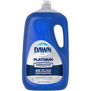 Dawn Platinum Refill Jug Dish Soap, Fresh Rain Scent Liquid Dishwashing Detergent Powerful Dawn Dish Soap for Tough Grease Removal Dishwashing Liquid Value Pack, 51.5 oz (Pack of 2)(Fresh)