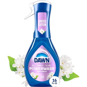 Dawn Powerwash Spray, Dish Soap, Dishwashing Liquid, Crisp Lilac, 1 Starter Kit, 16 Fl Oz