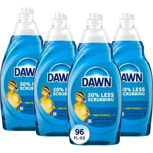 Dawn Ultra Dish Soap, Dishwashing Liquid, Original, Dish Soap Liquid, Dish Soap Refill, 4×24 Fl Oz Bundle(24 Fl Oz (Pack of 4))