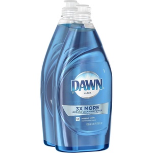 Dawn Ultra Dish Soap Refill Jug Large Size Original Blue Liquid Dishwashing Detergent, Powerful Dish Soap for Grease, 51.5oz (Pack of 2)(21.6 Fl Oz (Pack of 2))