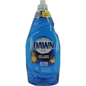 Dawn Ultra Dish Soap Refill Jug Large Size Original Blue Liquid Dishwashing Detergent, Powerful Dish Soap for Grease, 51.5oz (Pack of 2)(24 Fl Oz (Pack of 1))