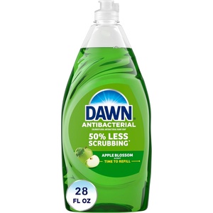 Dawn Ultra Dish Soap Refill Jug Large Size Original Blue Liquid Dishwashing Detergent, Powerful Dish Soap for Grease, 51.5oz (Pack of 2)(28 Fl Oz (Pack of 1))