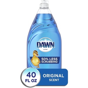 Dawn Ultra Dish Soap Refill Jug Large Size Original Blue Liquid Dishwashing Detergent, Powerful Dish Soap for Grease, 51.5oz (Pack of 2)(40 Fl Oz (Pack of 1))