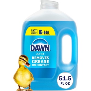 Dawn Ultra Dish Soap Refill Jug Large Size Original Blue Liquid Dishwashing Detergent, Powerful Dish Soap for Grease, 51.5oz (Pack of 2)(51.5 Fl Oz (Pack of 1))