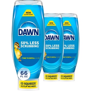 Dawn Ultra EZ-Squeeze Dish Soap, Dishwashing Liquid, Original, 3x22oz(22 Fl Oz (Pack of 3))