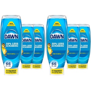 Dawn Ultra EZ-Squeeze Dish Soap, Dishwashing Liquid, Original, 3x22oz(22 Fl Oz (Pack of 6))