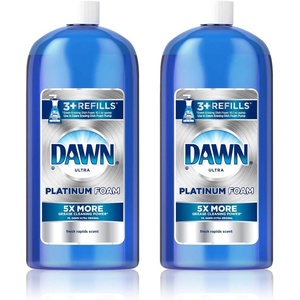 Dawn Ultra Platinum Foam Dishwashing Foam, Fresh Rapids Scent, 10.1 fl oz (Packaging May Vary)(30.9 Fl Oz (Pack of 2))